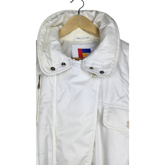 Vintage 80's/90'sWomen's Forte All White One Piece Ski Snowsuit Modern size 8/10 - Picture 6 of 12